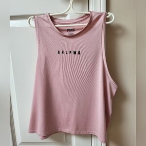 GRLPWR Cropped Tank From Pink, Size Small